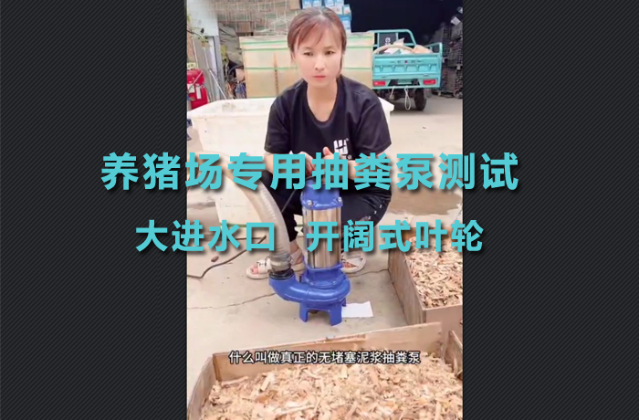 养猪场专用抽粪泵暴力测试